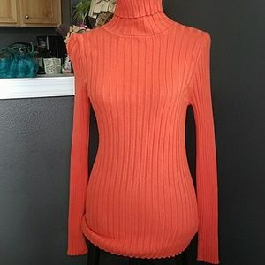 George M 8/10 lightweight cable stretch sweater